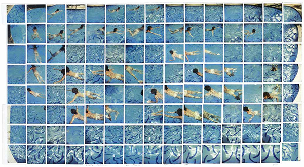 David Hockney『Gregory Swimming Los Angeles March 31st 1982』