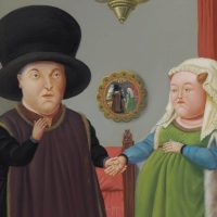 《アルノルフィーニ夫妻（ファン・エイクにならって）》