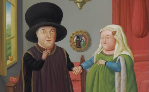 《アルノルフィーニ夫妻（ファン・エイクにならって）》